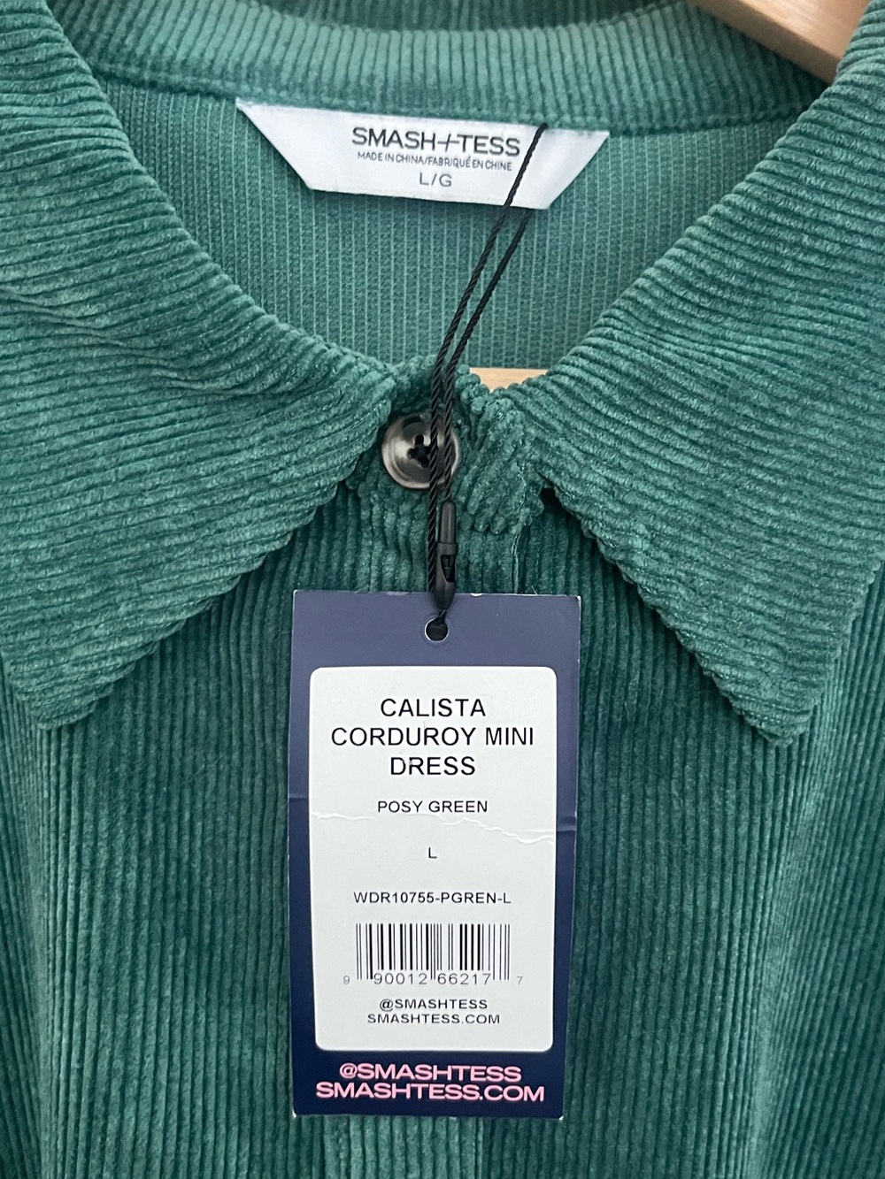 NWT Smash + Tess Calista Corduroy Mini Dress - Picture 4 of 6